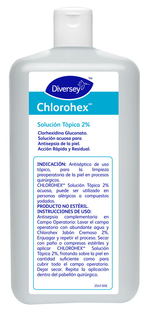 CHLOROHEX TOPICO 18x500ml - GLUCONATO DE CLORHEXIDINA 2% EN BASE ACUOSA